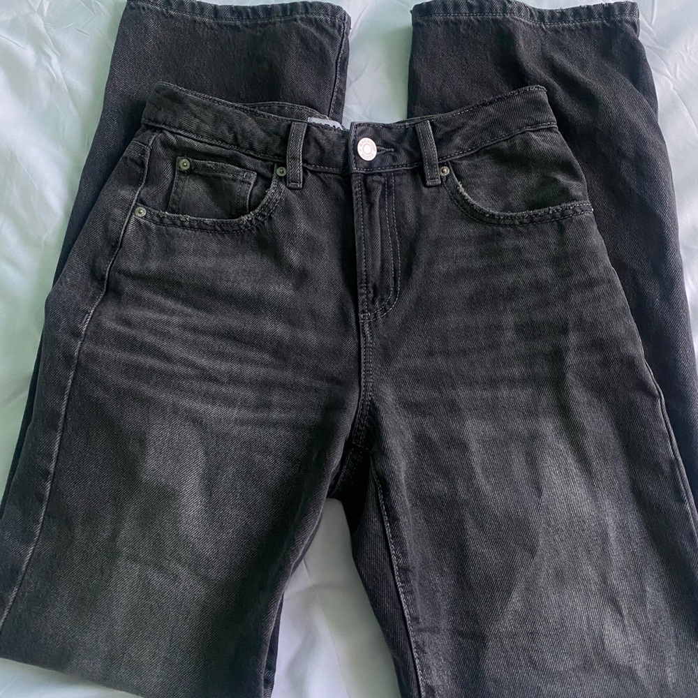 Garage Faded Black 90’s Straight Jeans